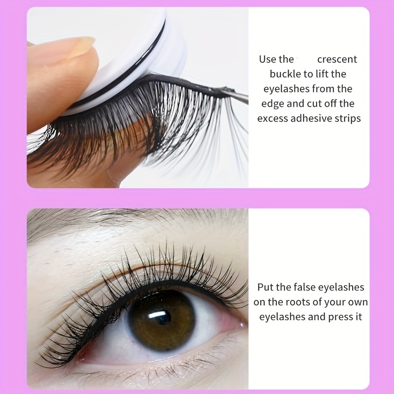 Waterproof Self adhesive Eyelash Jelly Strips Long lasting - Temu