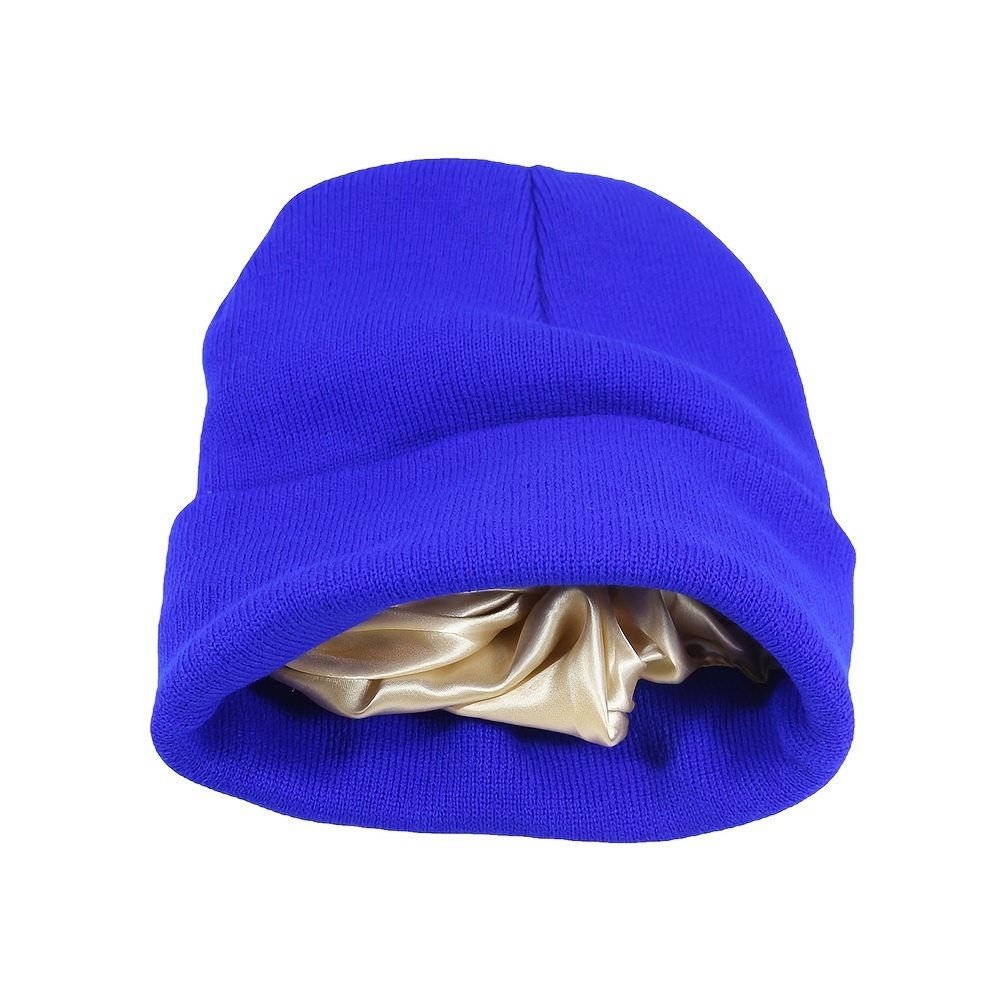 Chapeaux d'Hiver Doublés de Satin pour Femmes Bonnet de Soie Doublé de Soie  Bonnet Épais et Épais Chapeau Chaud Doux pour Hommes 