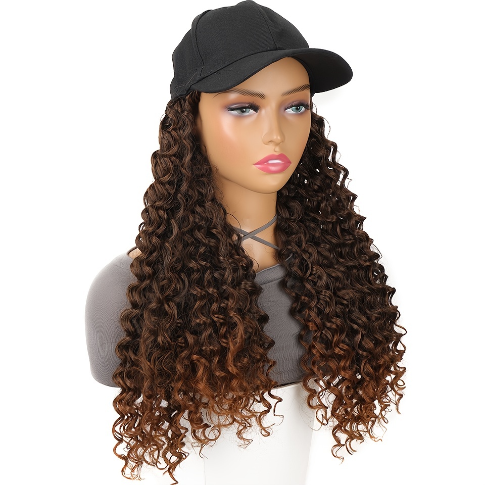 Unisex Loose Curly Hair Hat Adjustable Attached Hair Long Baseball  Hairstyle Hair Wig Hiphop For Women Girls And Men Boys Mullet Wig - Temu  Australia