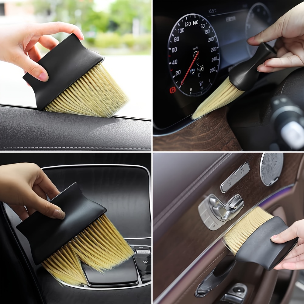 Auto Interior Dust Brush, Car Detailing Brush, Soft Bristles