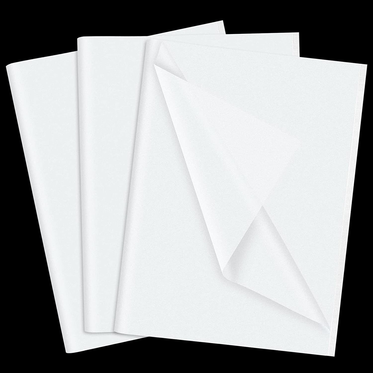 Hojas de papel de seda de color blanco para embalaje 50x75cm