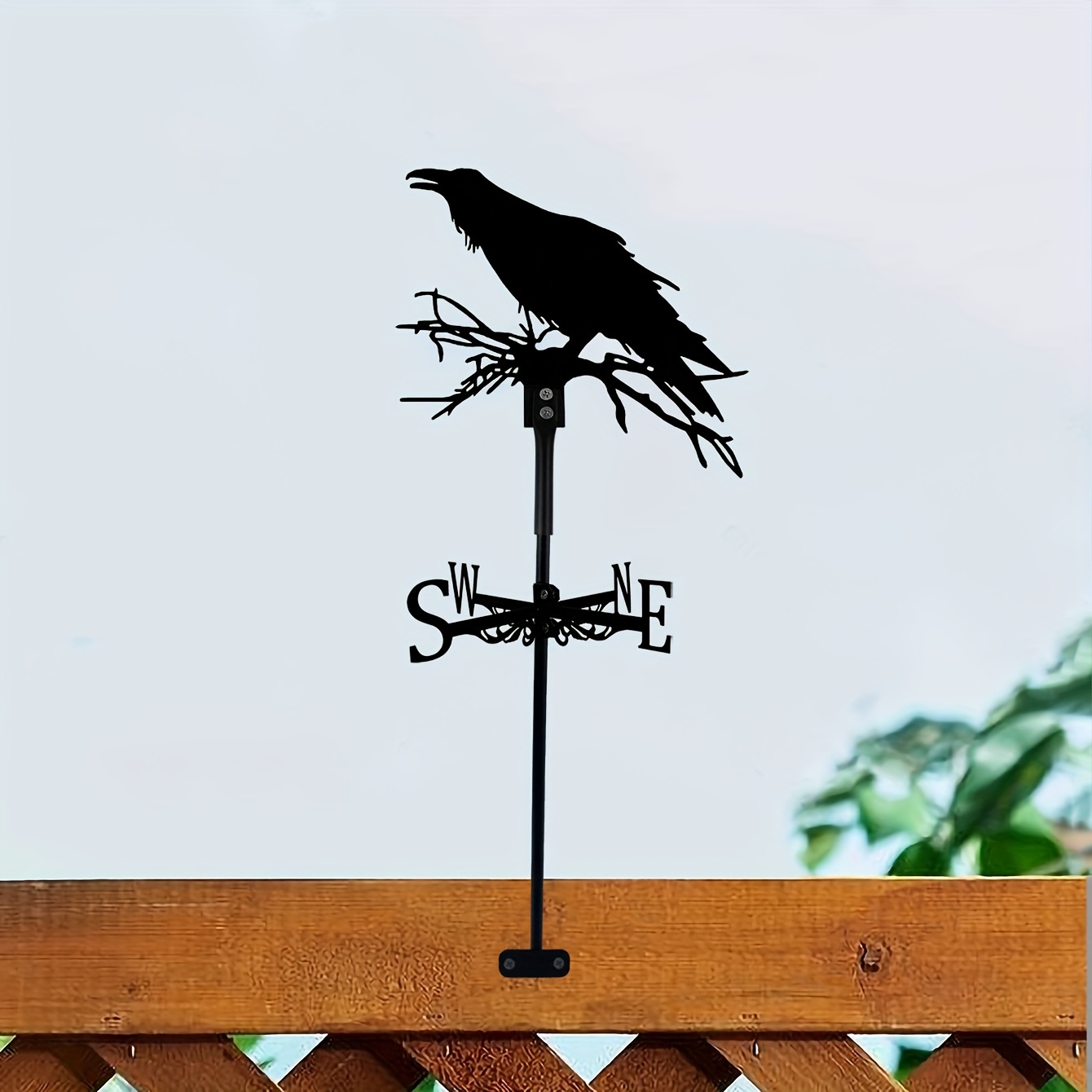 1 Pezzo, Ferro Silhouette Giardino Arte Corvo Banderuola Inserto  Decorativo, Banderuola In Metallo Ornamento Decorazioni Casa Cortile  Fattoria, Giardino Esterno Prato Patio Casa, Palo Recinzione, Serra,  Fienile