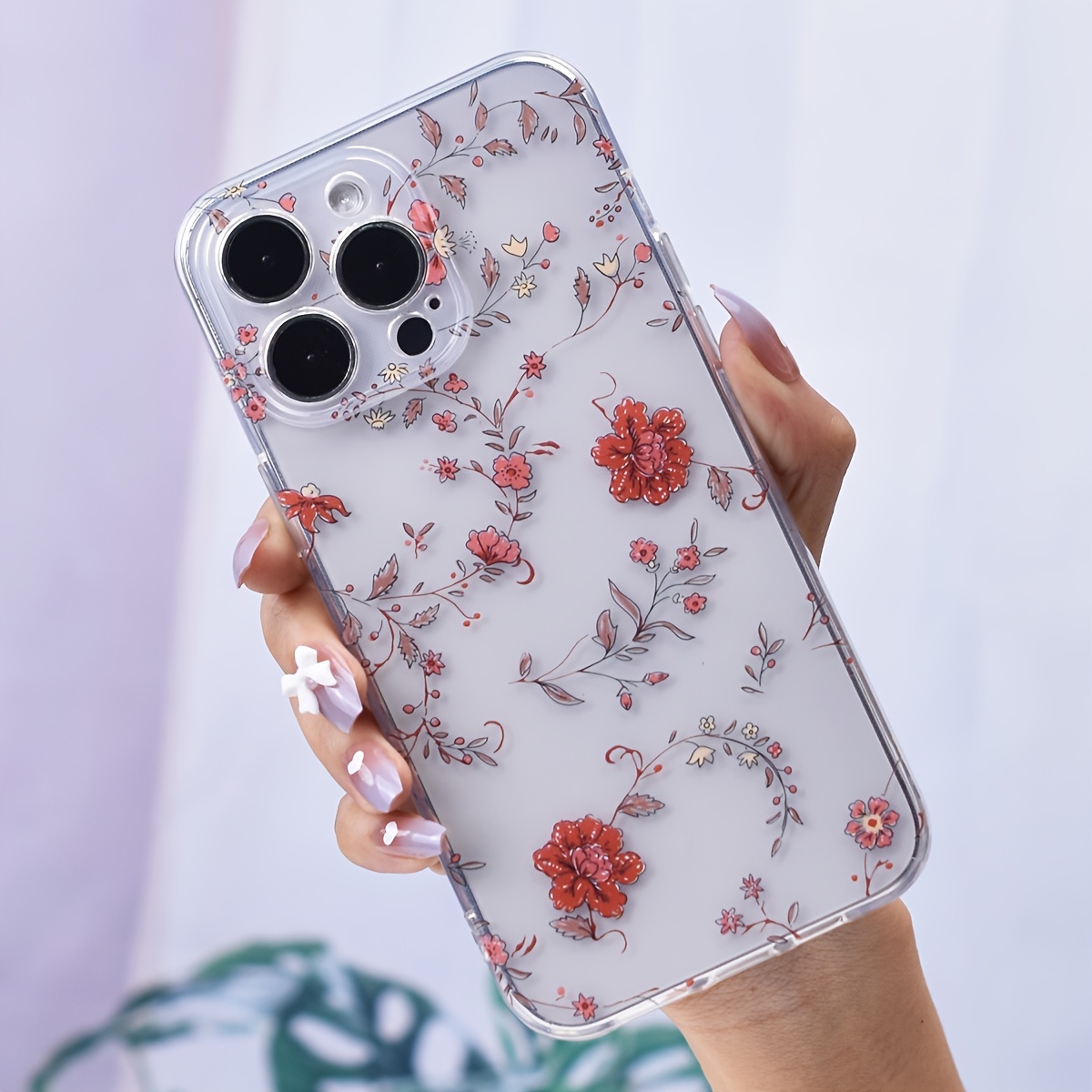 Floral iPhone 13 Case Flower Print iPhone 13 Pro Max Phone 