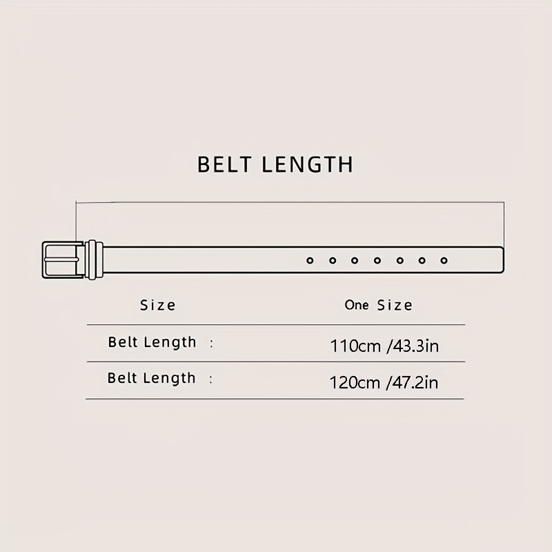 Men's Casual Sports Belt with Pin Buckle