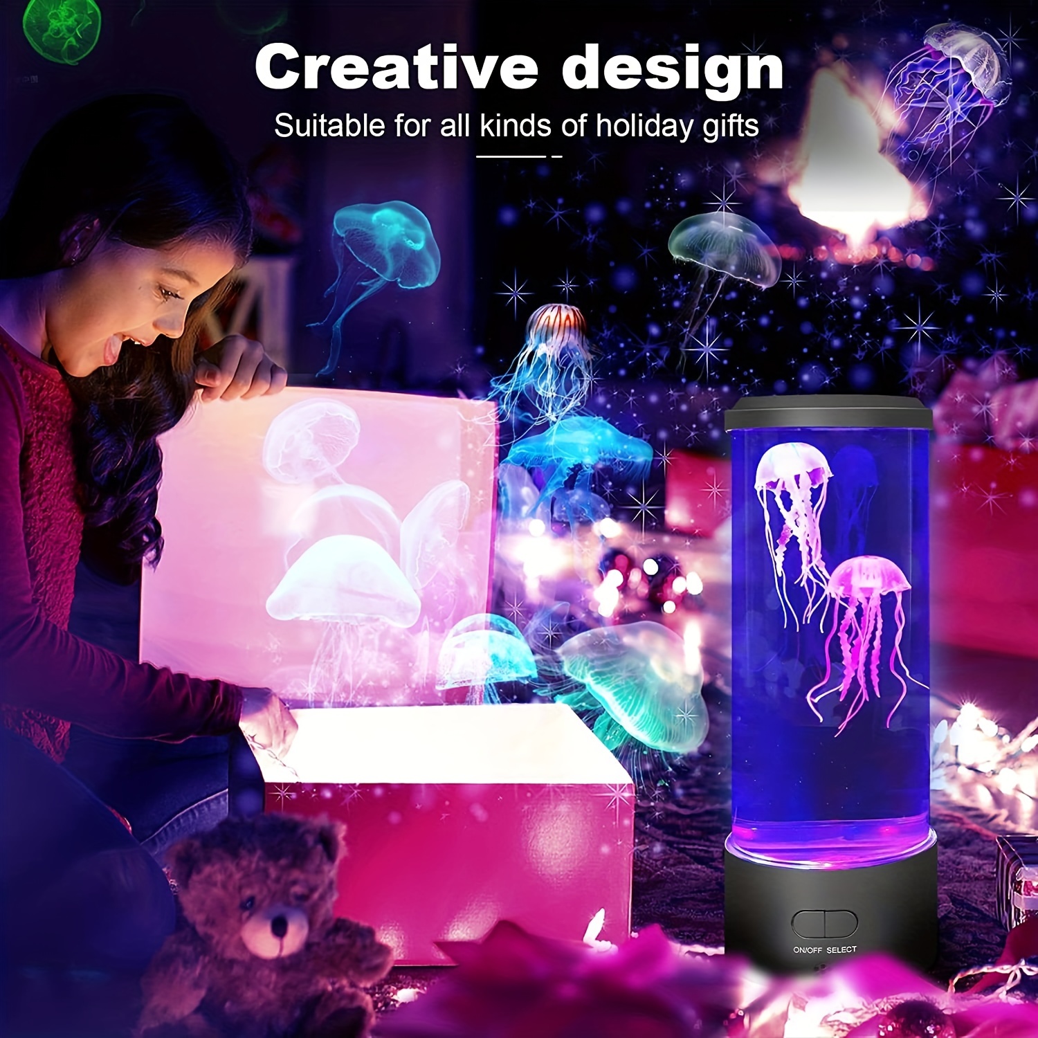 Modello astronauta regalo telecomando decorazione lampada LED illuminazione  interna Luce notturna - Cina Lampada Motion Jellyfish, lampada da tavolo LED