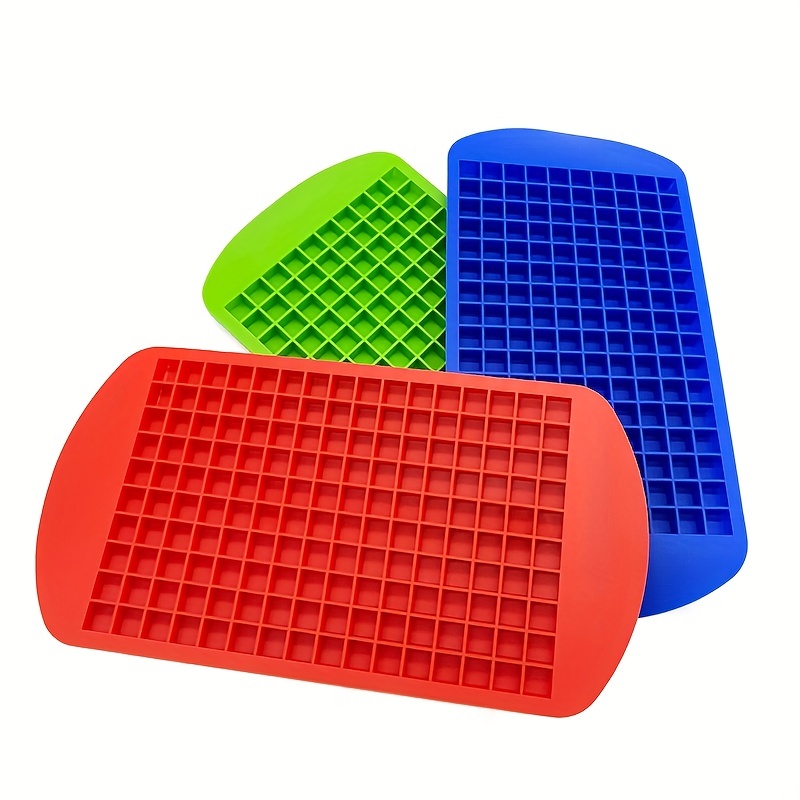Silicone 160 Ice Cubes Mold DIY Small Square Shape Water Freezer Form Grid  Drink