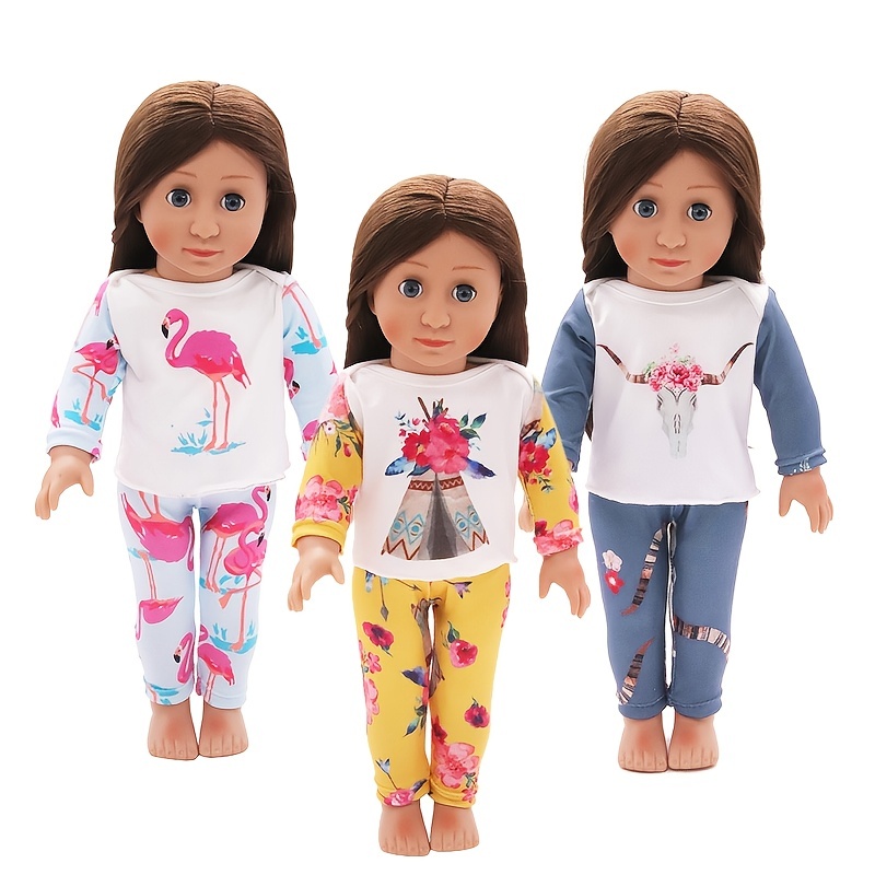 Doll Christmas Pajama Elk Suit Clothes Fit American Girl Dolls 18  45 cm  Doll
