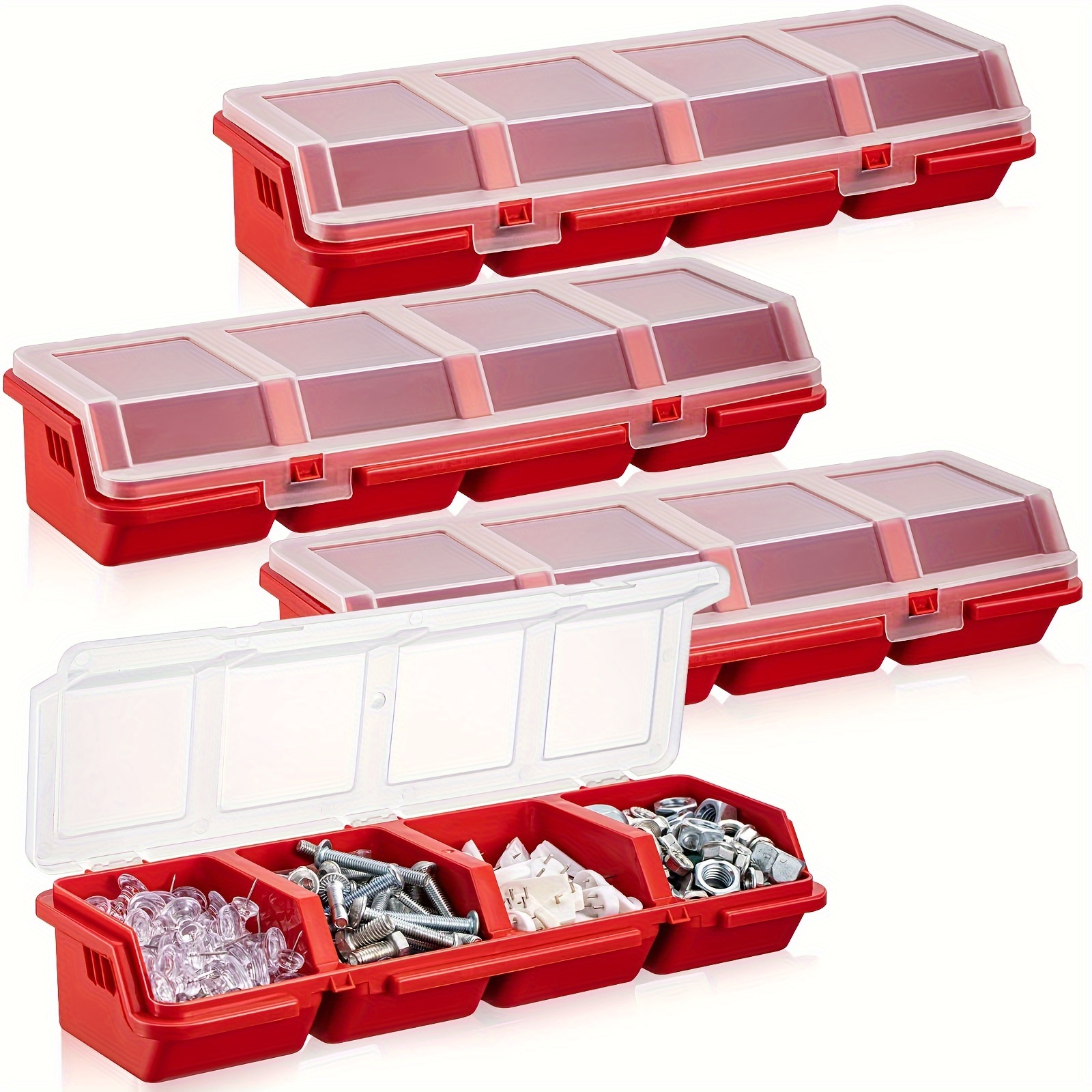 Luxuro Plastic Bead Storage Box With 18 Compartments For