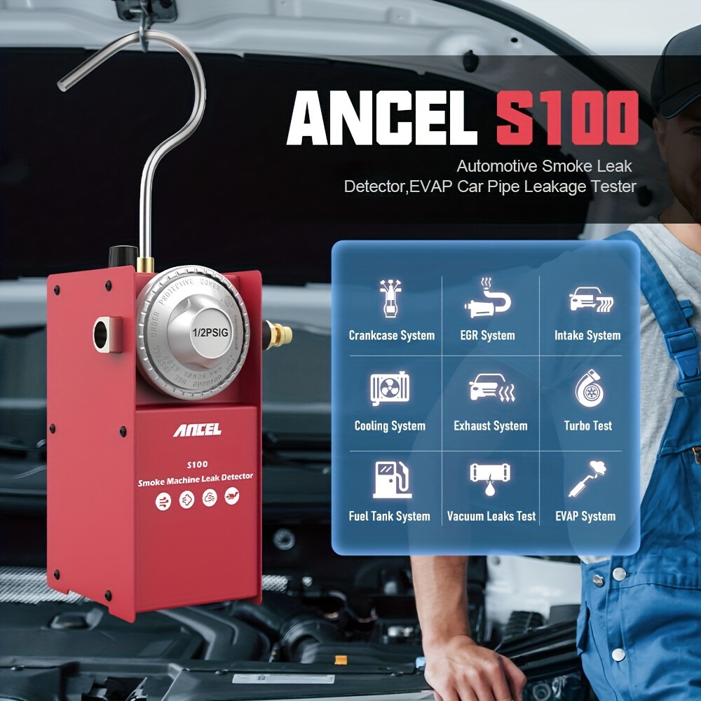 Ancel S100 Smoke Machine Automotive Evap Smoke Machine Leak - Temu