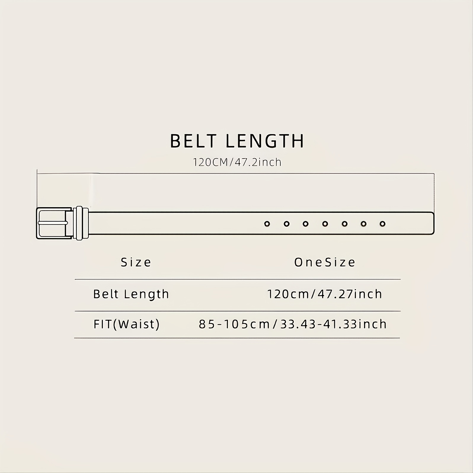 120cm belt online size