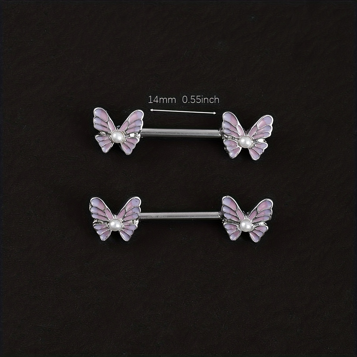 Fille 4 pièces Set de bijoux à détail papillon
