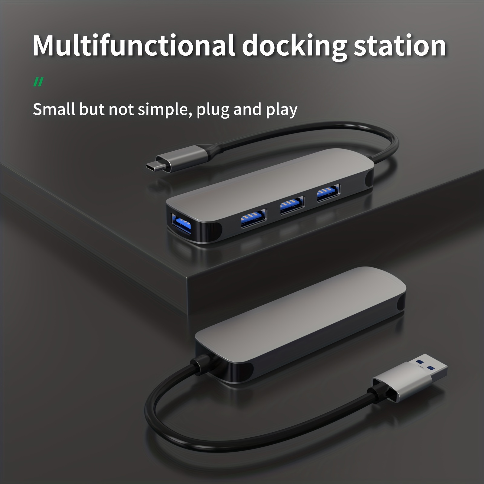 Concentrateur USB 3.0 Haut Débit À 4 Ports Station D'accueil