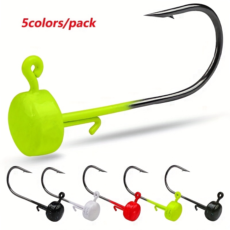 Ned Hook Lead Head Hook Soft Worm Hook Fishing Tackle - Temu