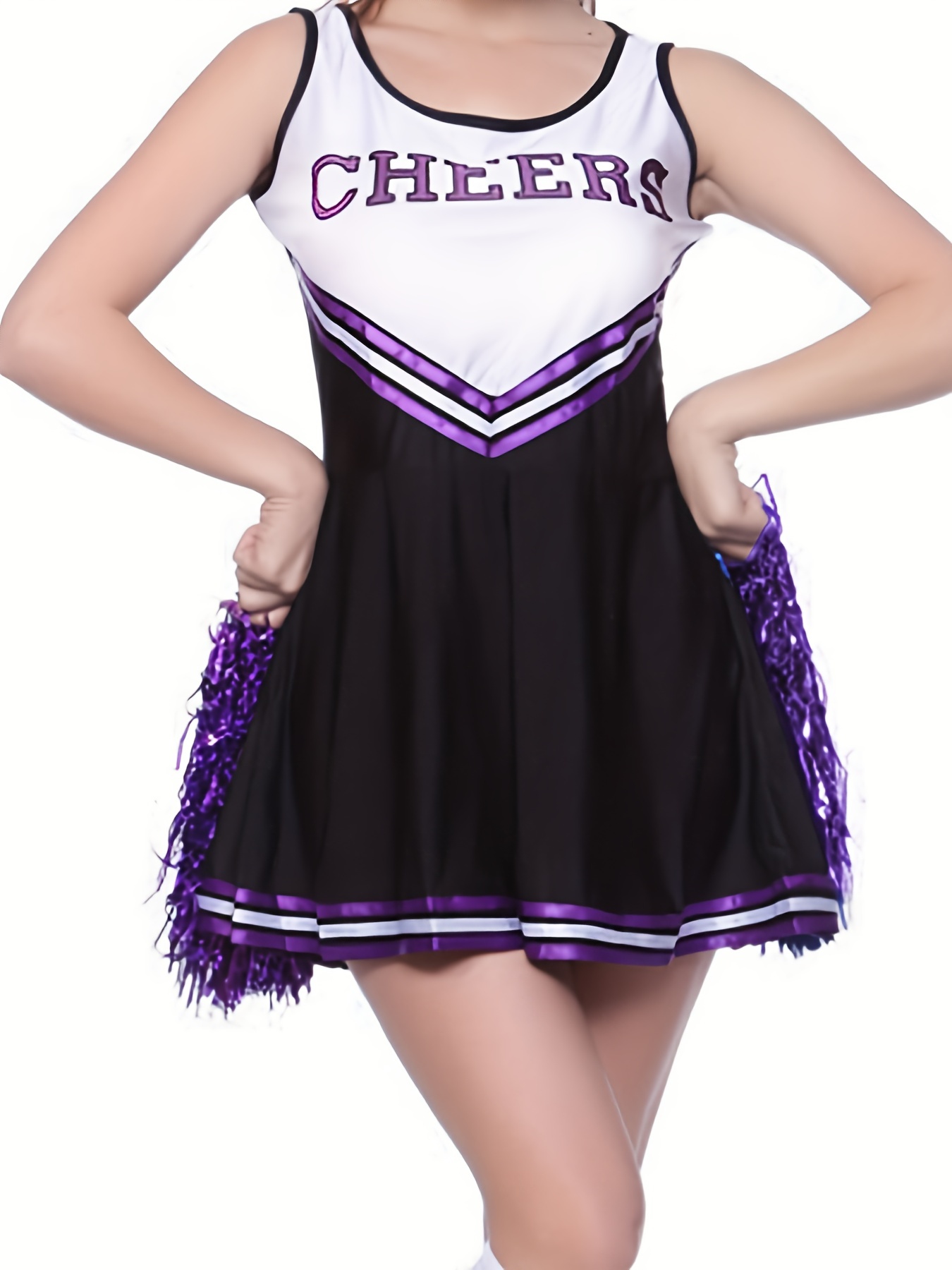 Classic Cheerleader Dress, Cheer Uniform Carnival Costume For Cheerleading,  Dancing, Performance, Women's Clothing