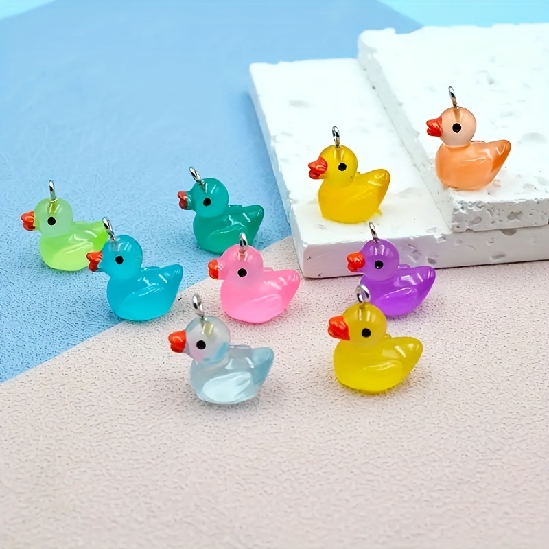 18mm Tiny Adorable Miniature Rubber Ducky - Little Toy Duck 3d Mini Re