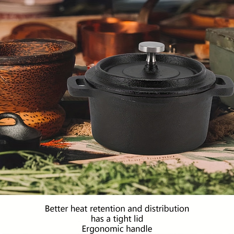 Dutch Oven With Lid Traditional Style Heat Resistant Cast - Temu