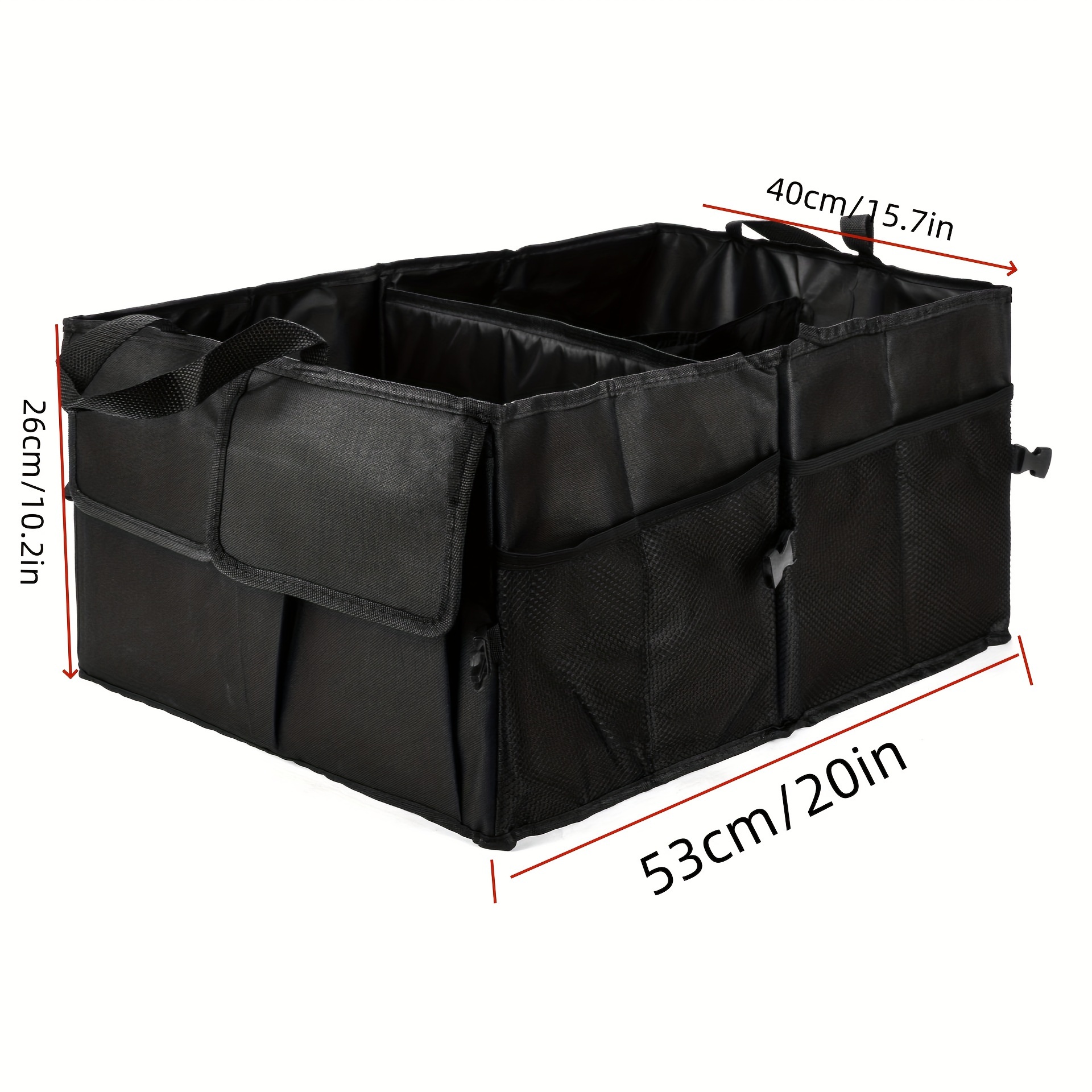 Boîte rangement pliable voiture sac de coffre à outils organisateur  Multi-usage