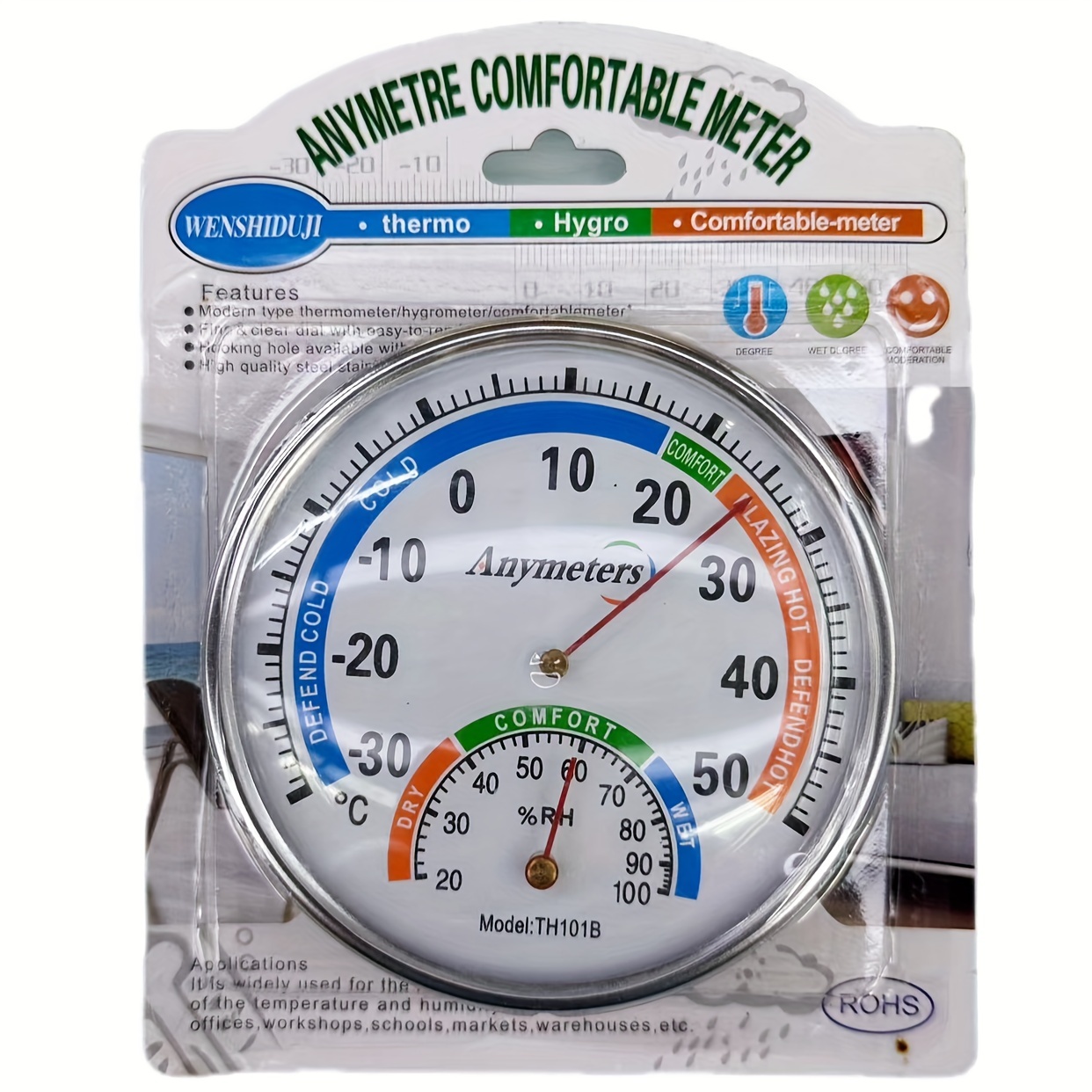 Humidity Meter, Household Indoor Humidity Meter, High-precision Humidity  Meter, Wall Mounted Humidity Meter - Temu