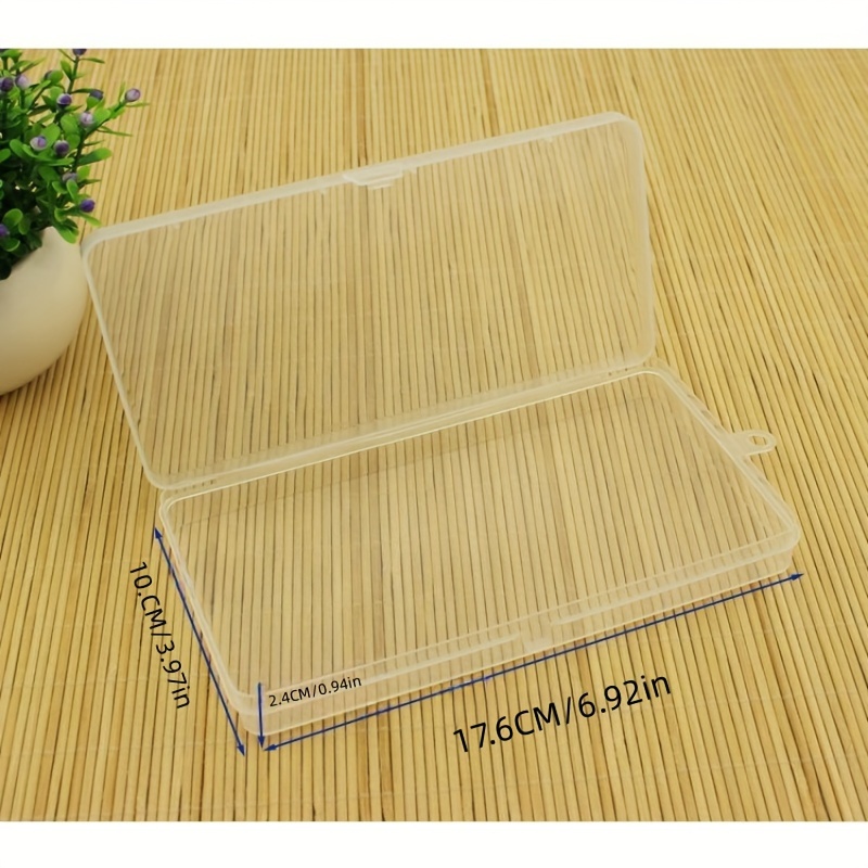Transparent PP Box Rectangular Plastic Packaging Empty Box Storage Box