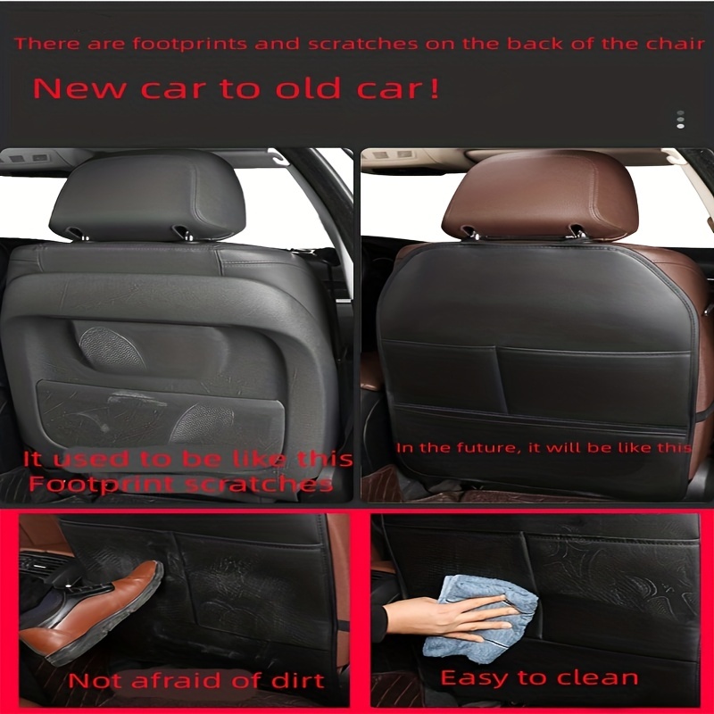 Car Seat Back Kick Pad Child Rear Seat Car Interior - Temu