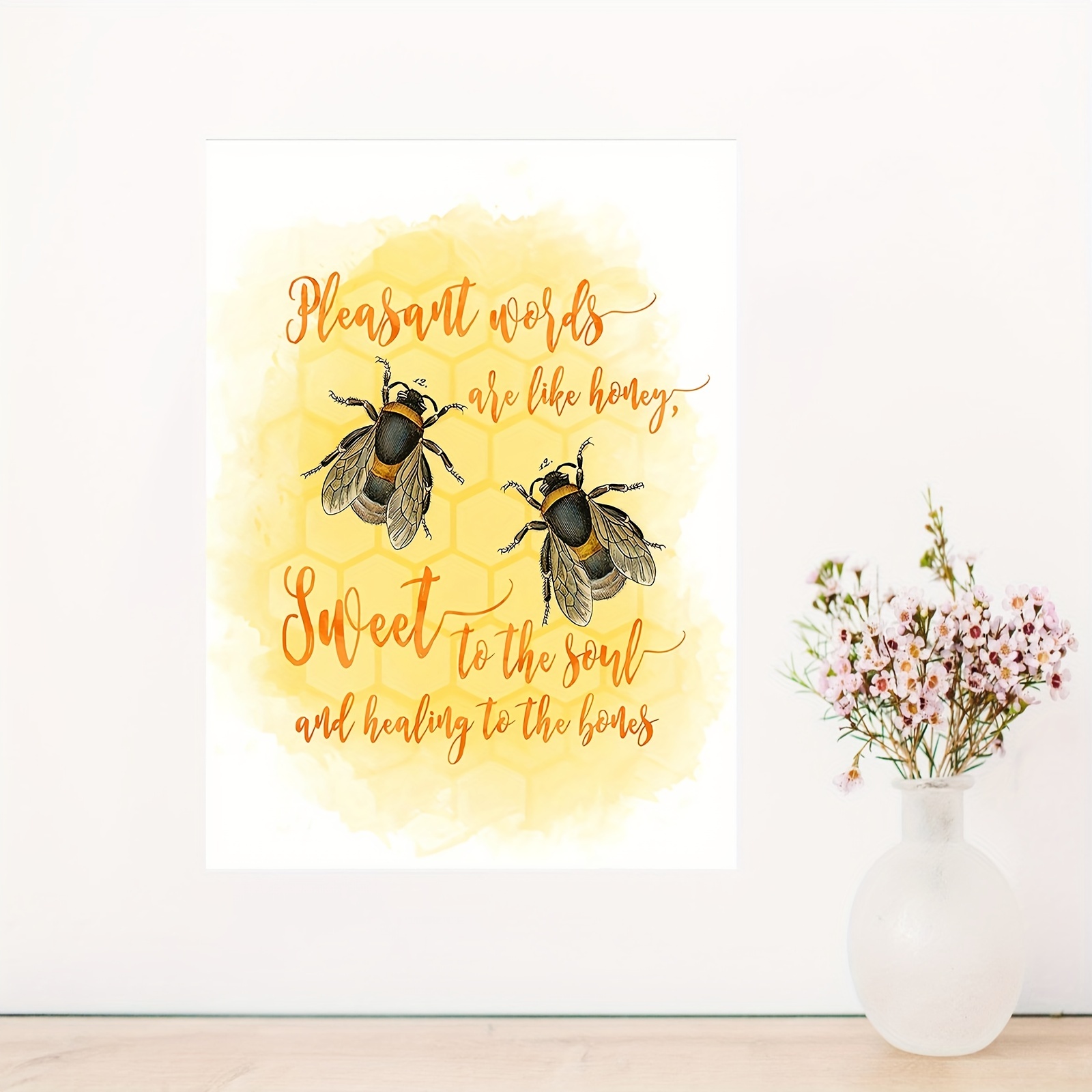Honey Bee Decor Bee Wall Decor Bee Wall Art Inspirational - Temu