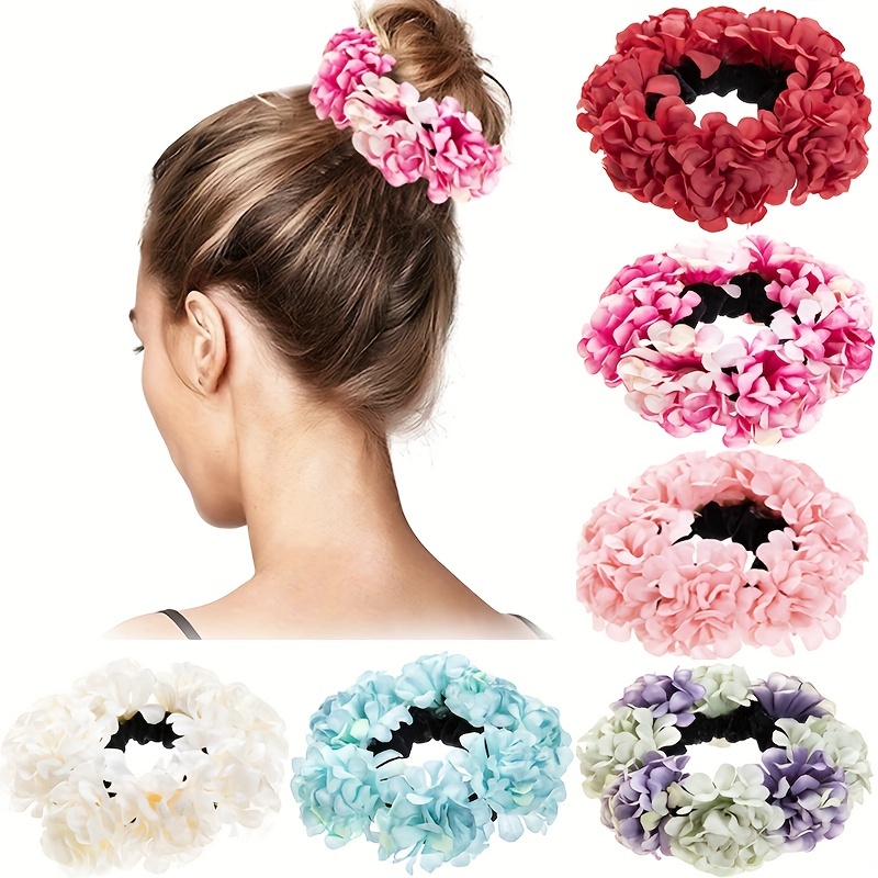 Colorful New Style Satin Faux Silk Hair Scrunchies Custom Elastic Hairbands  Hair Ties Ponytail Holder Women Hair Accessories - China Hair Accessory and  Fashion Accessory price