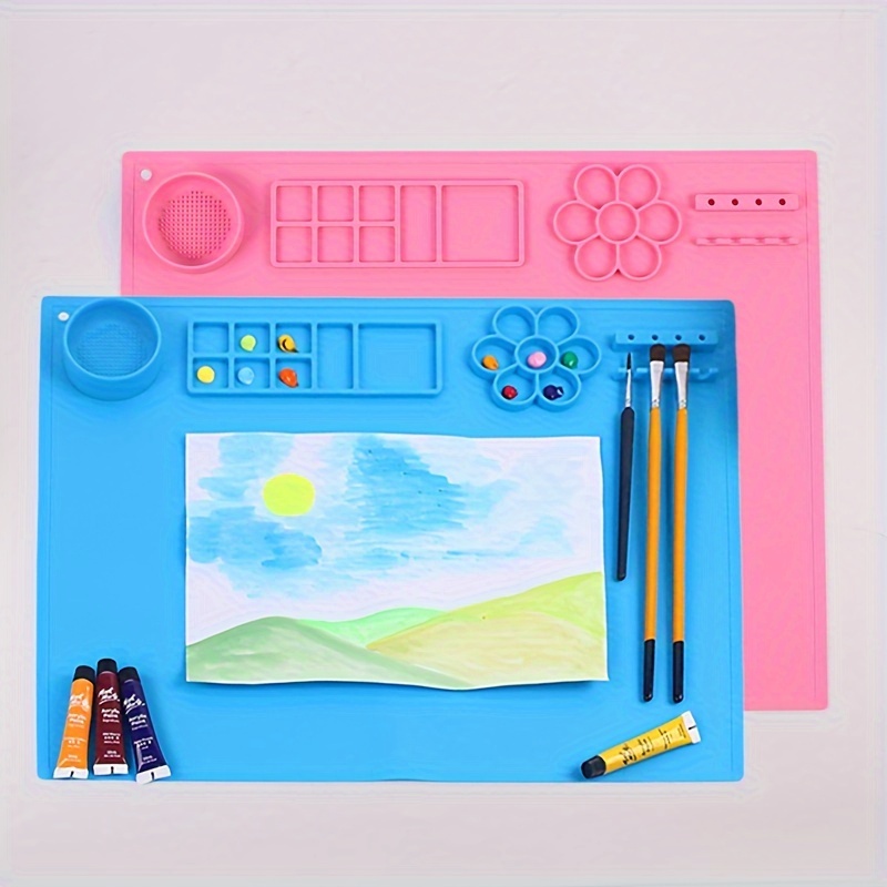  TiGilt Pink Silicone Painting Mat for Kids - Art
