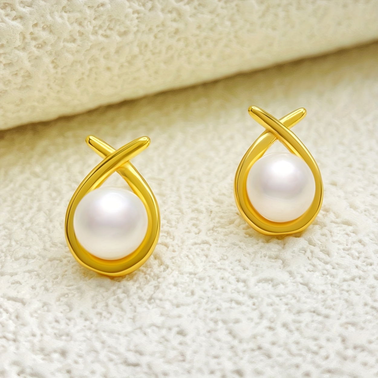 SPE Gold -Leaf Design Simple Gold Earring