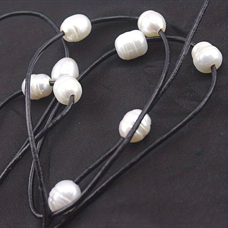 5pcs Natural Freshwater Pearl Large Hole Beads