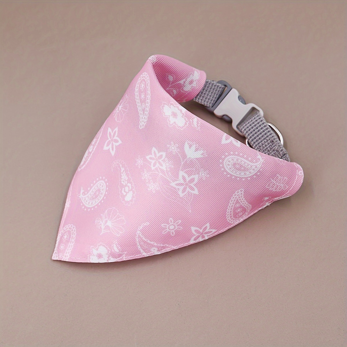 1pc Cartoon Pattern Pet Dog Bandana With Collar, Dog Saliva Towel, Indoor And Outdoor Use