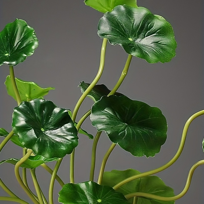 Fake Lotus Flower Green Leaves artificial Small Plant - Temu