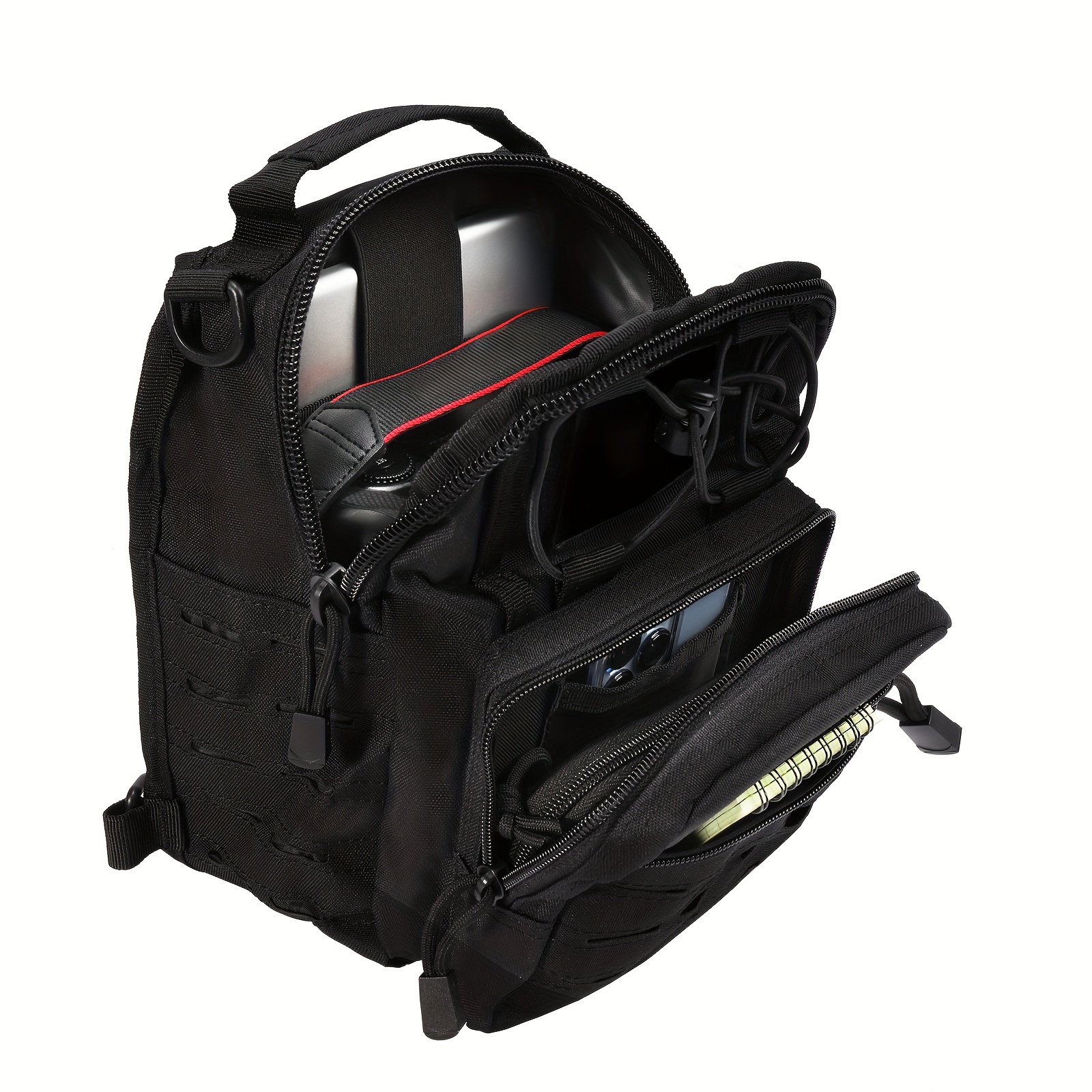 Laser Tactical Hiking Chest Bag Sling Backpack For Men Military