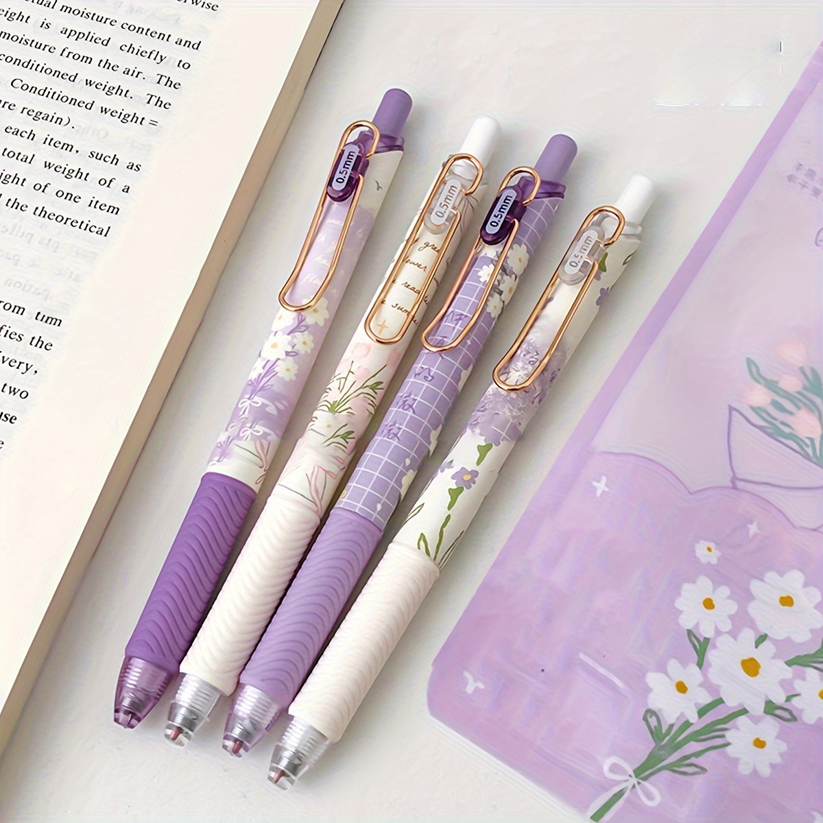 Cute Gel Pens, Retractable Gel Pens, Quick-drying Black Ink Pens With  Smooth Writing And Soft Grip, Suitable For Note-taking, Writing, Office,  School And Learning Supplies - Temu