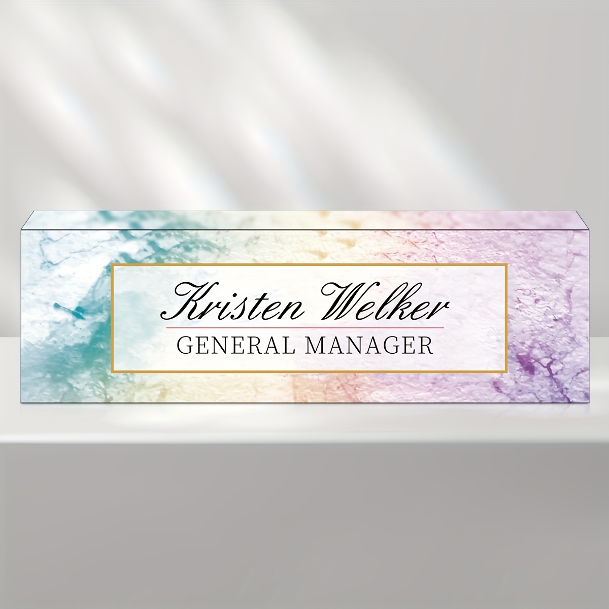 Personalized Custom Desk Name Plate Customized Office Gifts - Temu