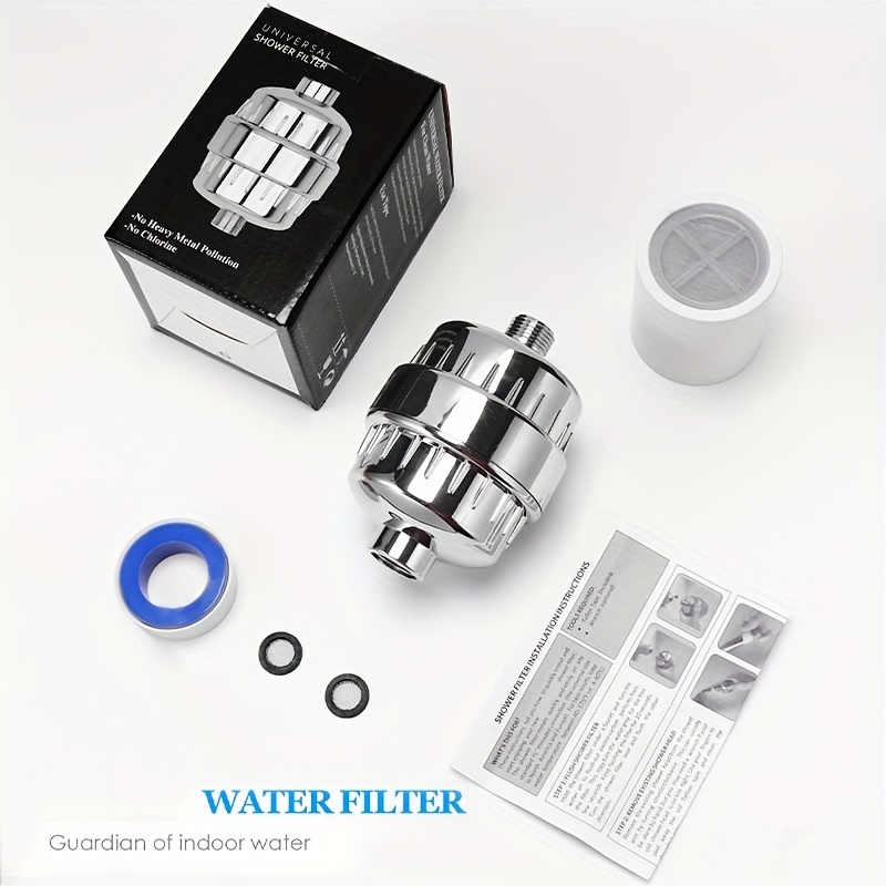 Filtro Ducha 25 Etapas, Universal Filtro Purificador de Agua Ducha