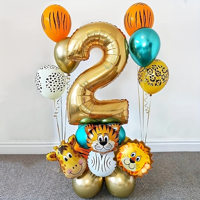 Jungle Safari Animaux Ballons 10pcs Jungle Thème Party Fournitures