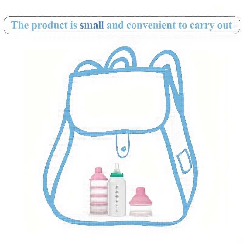 30g & 60g 4-Layer Portable Milk Powder Container, Spacious Formula Dispenser