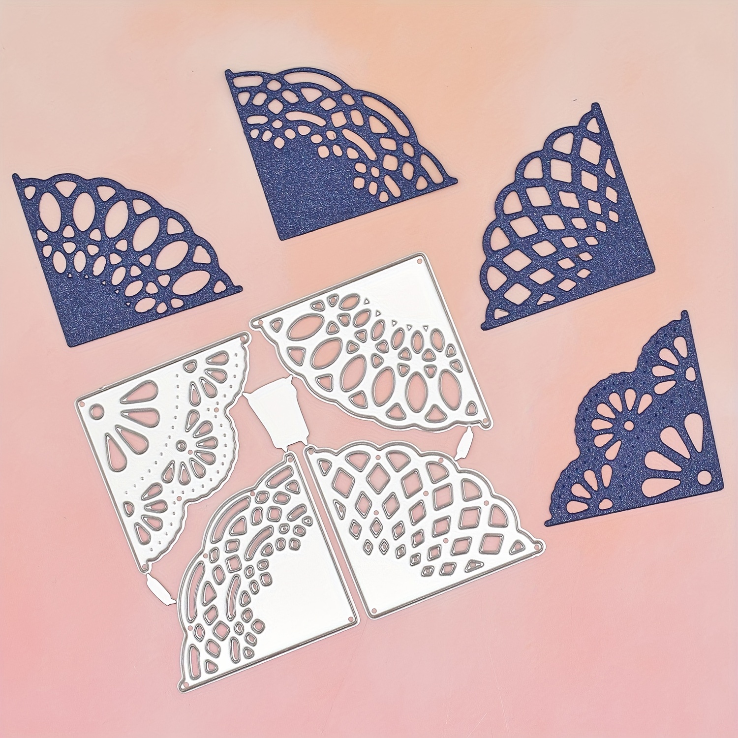 Butterfly Lace Edge Metal Die Cuts for Card Making,Spring Flower Butterfly  Border Card Cutting Dies Cut Stencils DIY Scrapbooking Album Decorative