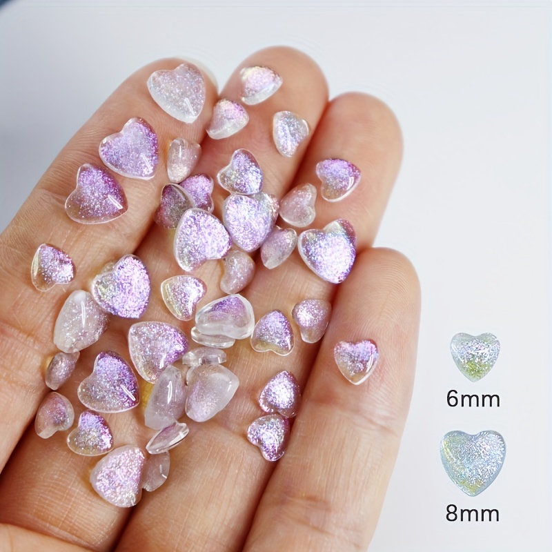 3d Heart Nail Charms For Valentines Day nail Art Supplies - Temu