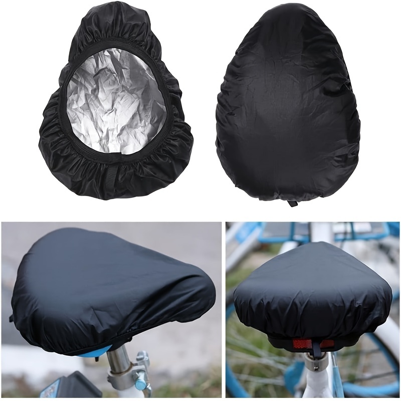 

Waterproof Bike Seat Rain Cover, Water And Dust Resistant Bike Saddle Cover With Elastic, Bike Cushion Seat Cover Sunscreen Water Proof And Dust Proof, For Journey And Travel