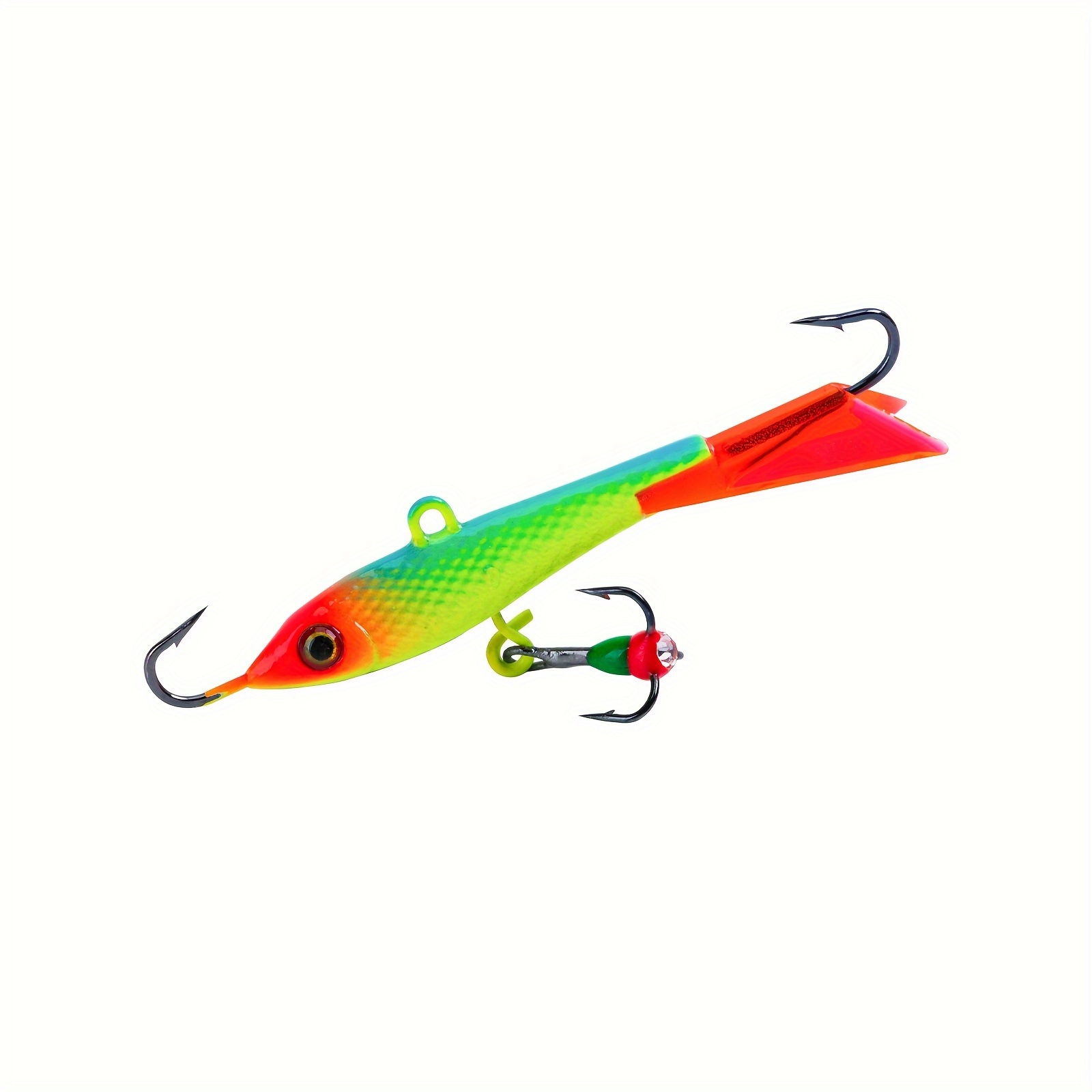 Goture 1pc Red Fishing Lures Set, Ice Fishing Lures with Treble Hooks  Winter Lifelike Fishing Baits Balanced Jigging Lures Kit for Crappie,  Yellow Perch, Walleye, Pike and Lake Trout