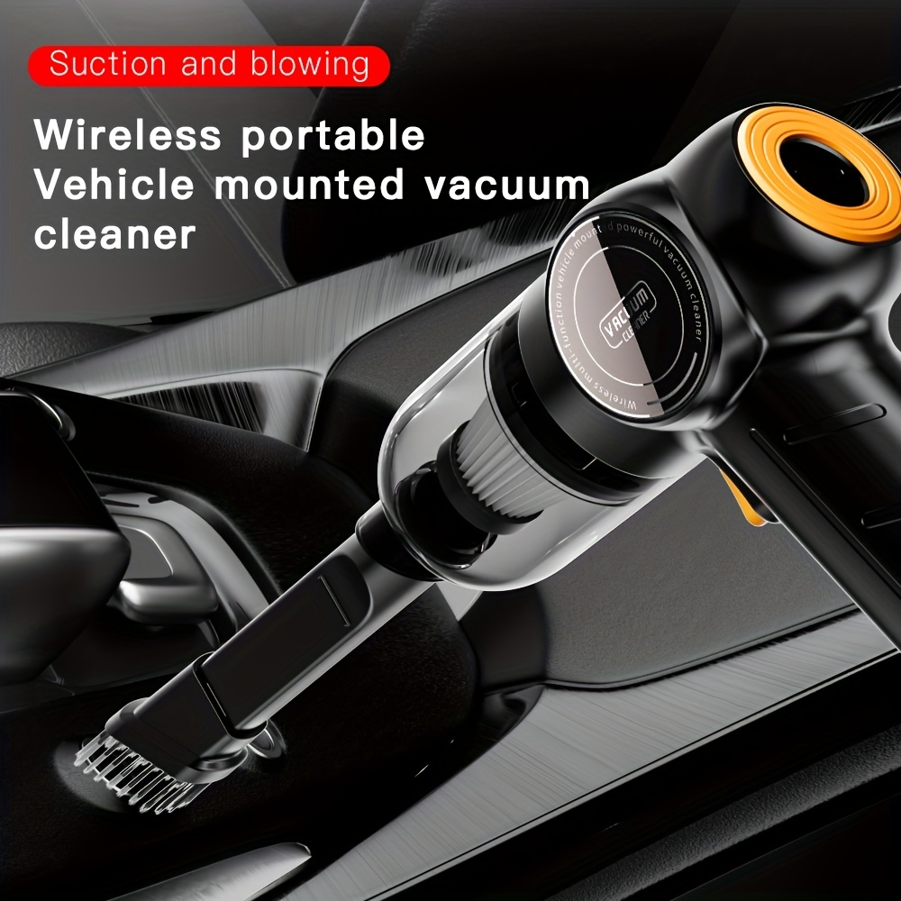 Portable car vacuum cleaner with HEPA filter, for deep cleaning