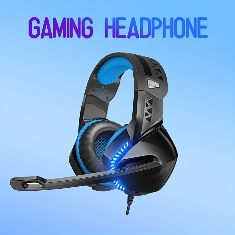 PHOINIKAS Wireless Gaming Headset, 2.4GHz Wireless Headphone, USB Dongle  for PS4/PS5/Switch/PC/Laptop, Detachable Noise Cancelling Mic, 7.1 Stereo,  LED Light: : PC & Video Games