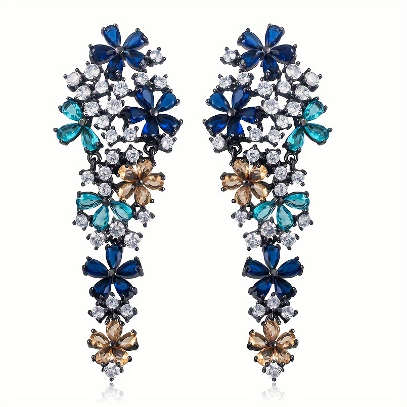 Sparkling Zirconia Dangle Earrings for Daily Wear