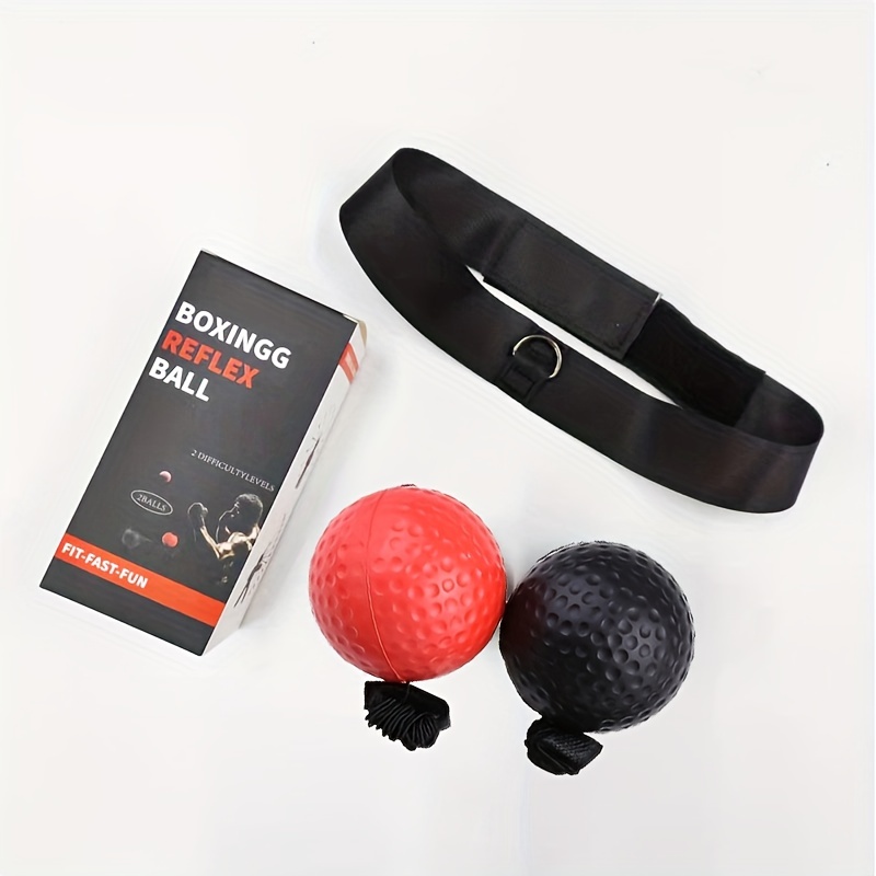  Boxing Reflex Balls Set of 4 – Boxing Ball MMA Gear of with  Varying Weights with Adjustable Headband and 4 Spare Strings to Improve  Speed and Hand-Eye Coordination for Men