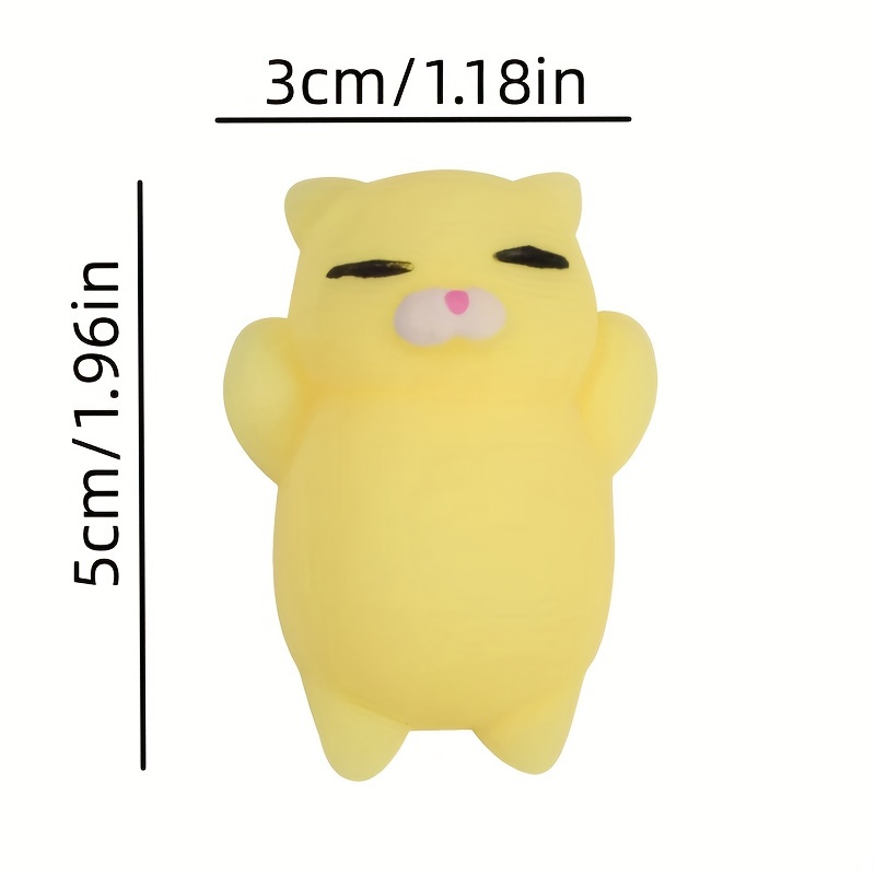 2pcs Lazy Cat Fidget Toys, Stress Relief Vent Sensory Ornaments