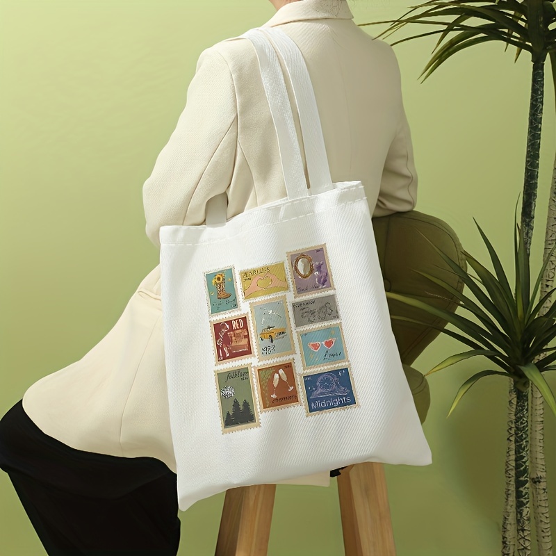 Museum Van Gogh Famous Painting Series Shopping Bag Folding Picture Scroll  Bagseries Shopping Bag Folding Picture Scroll Bag With Mini Zipper - Temu