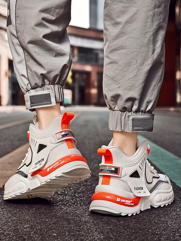 Zapatillas Chunky de Moda para Hombre - Duraderas y Absorbentes de Impactos - Cómodas con Diseño Antideslizante y Cordones para Aventuras al Aire Libre - Ideales para el Uso Diario de los Hombres