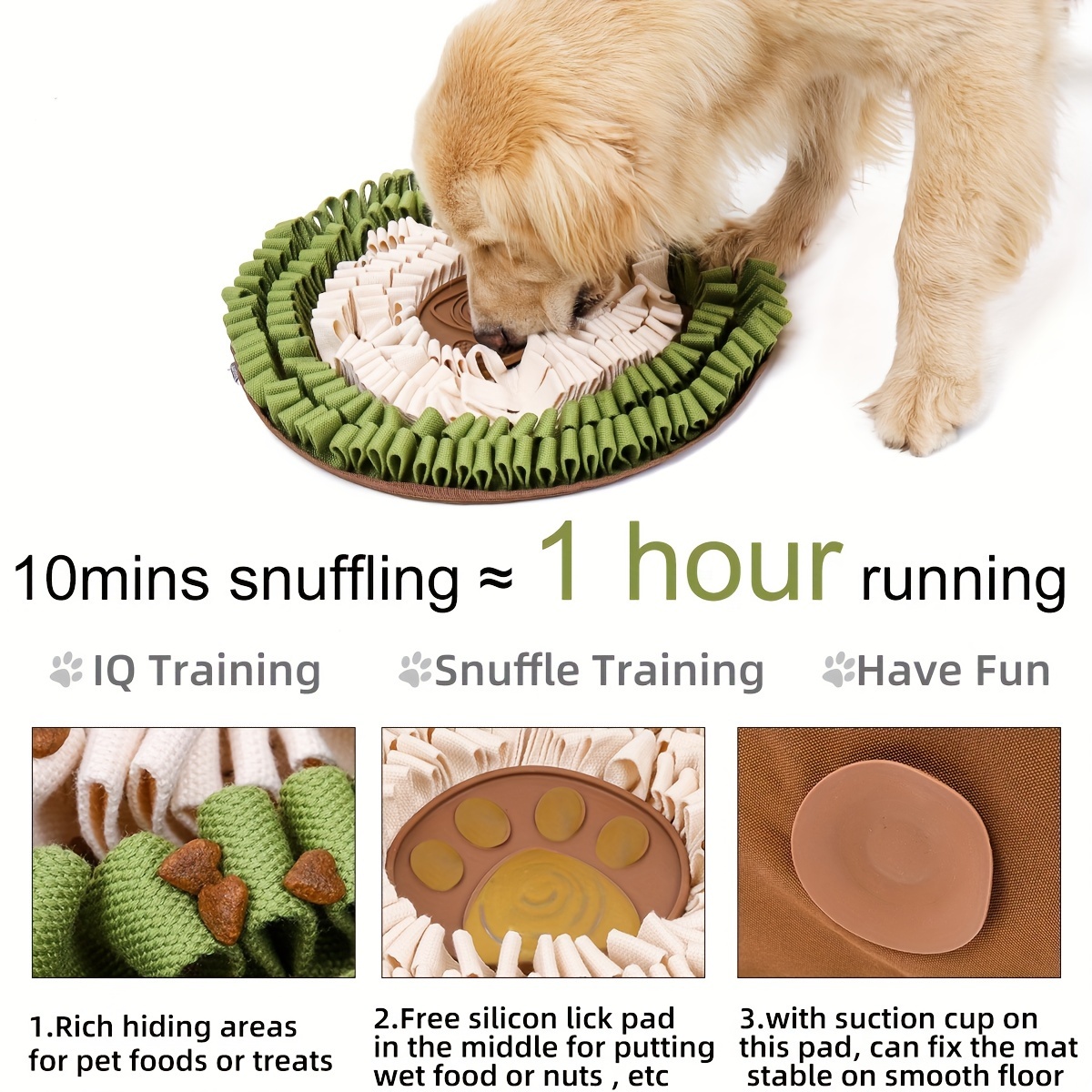 Pet Food Bowl Anti-choking Dog Bowl Training Mat Sniff Pad Dogs Snuffle  Leak Food Anti Choking Mat Feeding Intelligence Mat