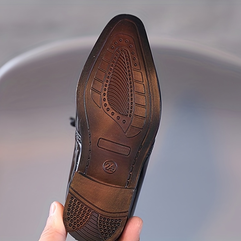 Louis Vuitton brown leather dress shoes, Men's Fashion, Footwear
